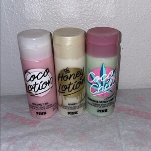 🐕🐾🩷 PINK Victoria's Secret Beauty Mini Coco Lotion Set
